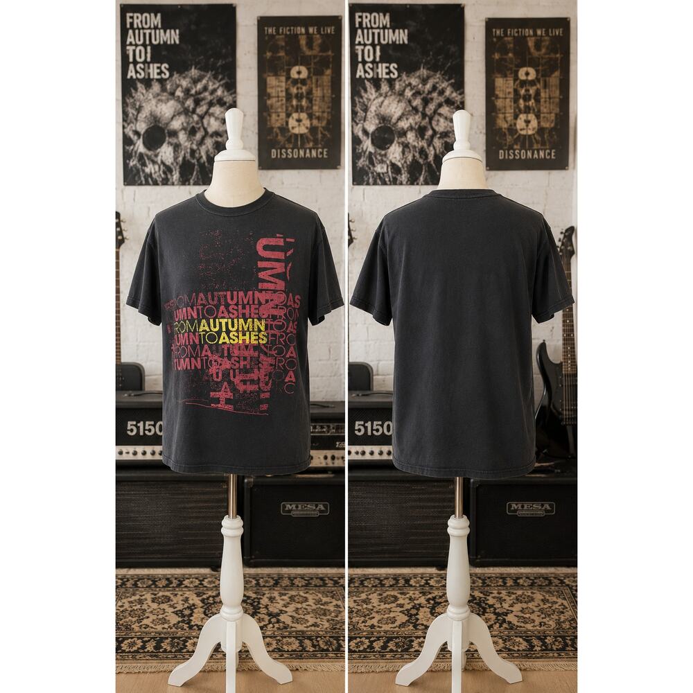 Vintage 2006 From Autumn To Ashes Band Tee Hanes Heavyweight Size M